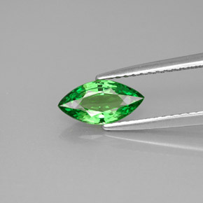 Granada tsavorita verde natural 0,89ct, marquise, VVS-VS