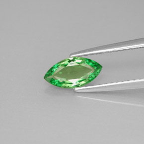 Granada tsavorita verde natural 0,75ct, marquise, VVS-VS