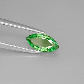 Granada tsavorita verde natural 0,75ct, marquise, VVS-VS