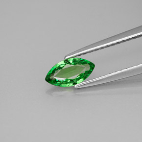 Granada tsavorita verde natural 0,49ct, marquise, VS-SI