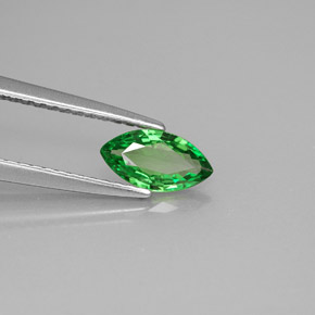 Granada tsavorita verde natural 0,49ct, marquise, VS-SI