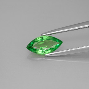 Granada tsavorita verde natural 0,83ct, marquise, VVS-VS