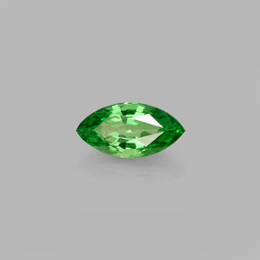 Granada tsavorita verde natural 0,48ct, marquise, VVS-VS
