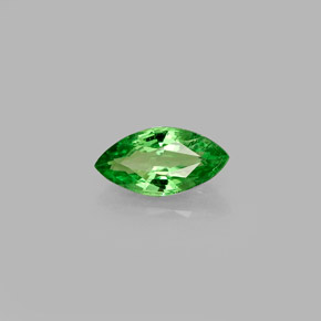 Granada tsavorita verde natural 0,51ct, marquise, VVS-VS