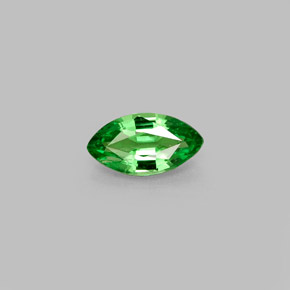 Granada Tsavorita Verde cromado Natural 0.46ct, Marquesa, VVS-VS