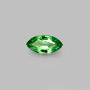 Granada Tsavorita Verde cromado Natural 0.46ct, Marquesa, VVS-VS