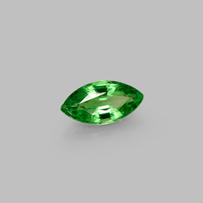 Granada tsavorita verde natural 0,45ct, marquise, VVS-VS