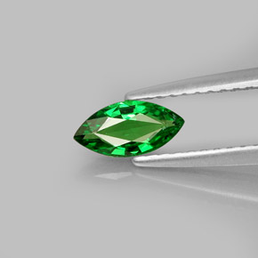 Granada tsavorita verde natural 0,42ct, marquise, VVS-VS