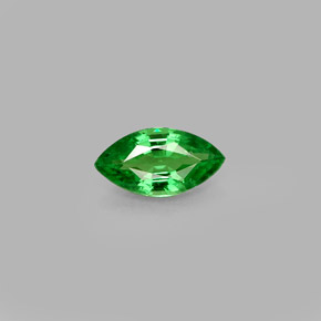 Granada Tsavorita Verde cromado Natural 0.43ct, Marquesa, VVS-VS