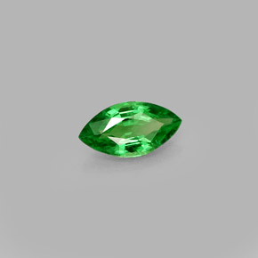 Granada Tsavorita Verde cromado Natural 0.43ct, Marquesa, VVS-VS
