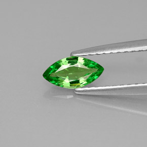 Granada Tsavorita Verde cromado Natural 0.42ct, Marquesa, VS