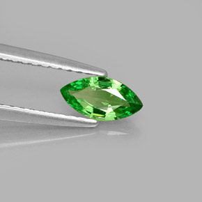 Granada Tsavorita Verde cromado Natural 0.42ct, Marquesa, VS