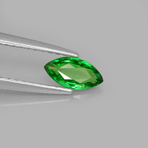 Granada tsavorita verde natural 0,41ct, marquise, VS