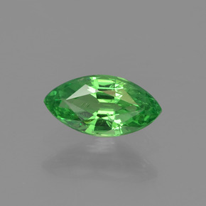 Granada tsavorita verde natural 0,43ct, marquise, VS
