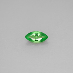 Granada tsavorita verde natural 0,42ct, marquise, VS