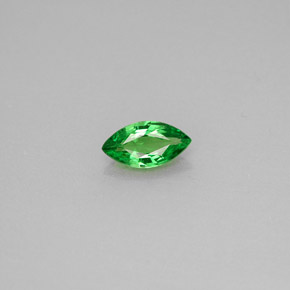Granada tsavorita verde natural 0,41ct, marquise, VVS-VS