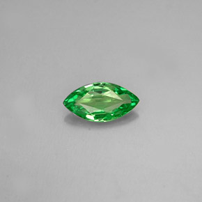 Granada tsavorita verde natural 0,38ct, marquise, VVS-VS