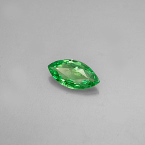 Granada tsavorita verde natural 0,38ct, marquise, VVS-VS