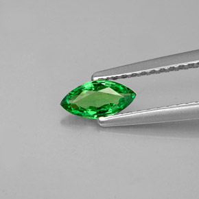 Granada tsavorita verde natural 0,33ct, marquise, VVS-VS