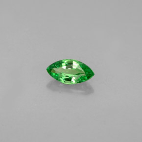 Granada tsavorita verde natural 0,32ct, marquise, VVS-VS