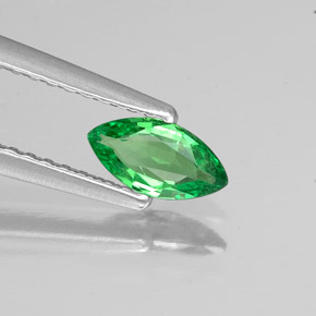 Granada tsavorita verde natural 0,34ct, marquise, VS