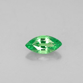 Granada Tsavorita Verde cromado Natural 0.31ct, Marquesa, VVS-VS