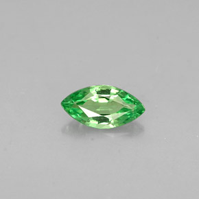 Granada Tsavorita Verde cromado Natural 0.27ct, Marquesa, VVS-VS