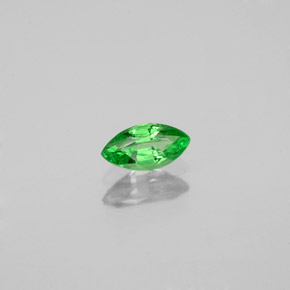 Granada tsavorita verde natural 0,32ct, marquise, SI