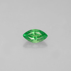 Granada tsavorita verde natural 0,35ct, marquise, VVS-VS