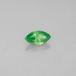 Granada tsavorita verde natural 0,35ct, marquise, VVS-VS
