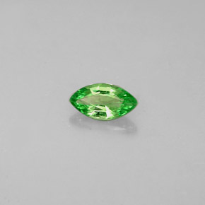 Granada tsavorita verde cromo natural 0,27ct, marquise, VVS-VS