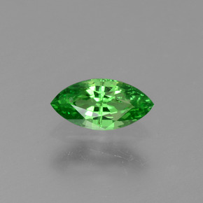 Granada tsavorita verde natural 0,26ct, marquise, VVS-VS