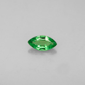 Granada tsavorita verde natural 0,31ct, marquise, VVS-VS