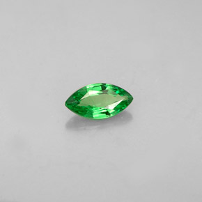 Granada tsavorita verde natural 0,31ct, marquise, VVS-VS