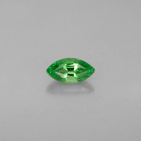 Granada tsavorita verde natural 0,34ct, marquise, VVS-VS
