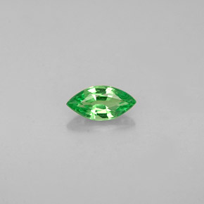 Granada tsavorita verde natural 0,26ct, marquise, VVS-VS