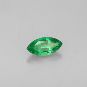 Granada Tsavorita Verde cromado Natural 0.29ct, Marquesa, VVS-VS