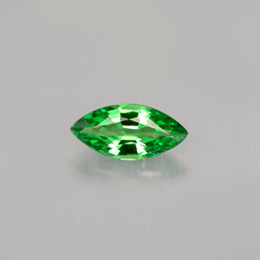 Granada Tsavorita Verde Natural 0.58ct, Marquesa, VVS-VS