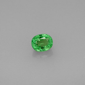 Granada tsavorita verde natural 0,48ct, corte oval, VS