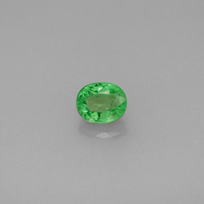 Granada tsavorita verde natural 0,48ct, corte oval, VS