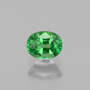 Granada tsavorita verde natural 0,35ct, corte oval, VS-SI