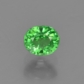 Granada tsavorita verde natural 0,46ct, corte oval, VS-SI