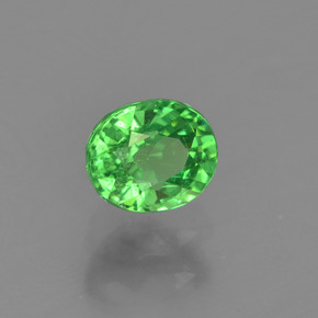 Granada tsavorita verde natural 0,46ct, corte oval, VS-SI