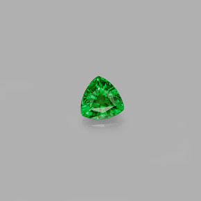 Granada tsavorita verde natural 0,30ct, trillion, VS