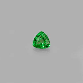 Granada tsavorita verde natural 0,30ct, trillion, VS