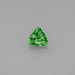 Granada Tsavorita Verde cromado Natural 0.47ct, Trilhão, VVS-VS