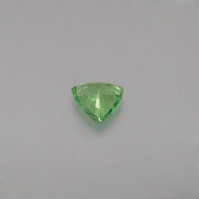 Granada tsavorita verde natural 0,35ct, trillion, VVS-VS
