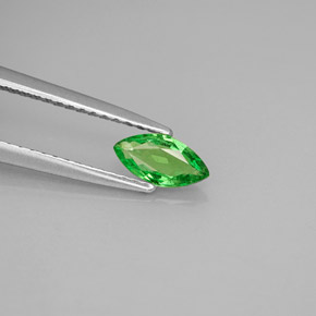 Granada tsavorita verde natural 0,42ct, marquise, VS