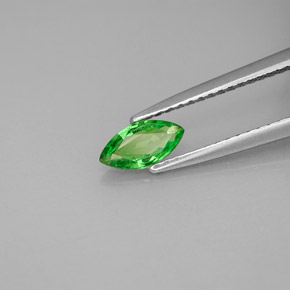 Granada tsavorita verde natural 0,42ct, marquise, VS