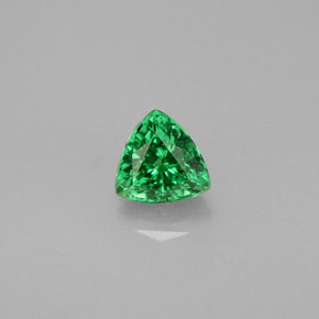 Granada Tsavorita verde vivo Natural 0.37ct, Trilhão, VS